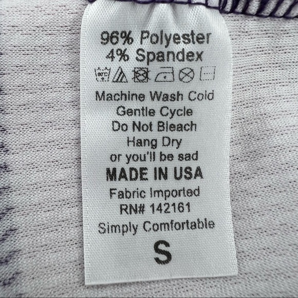 S LuLaRoe Pink & Purple Colorblock Striped Stretch Pencil Skirt Small - Picture 6 of 6